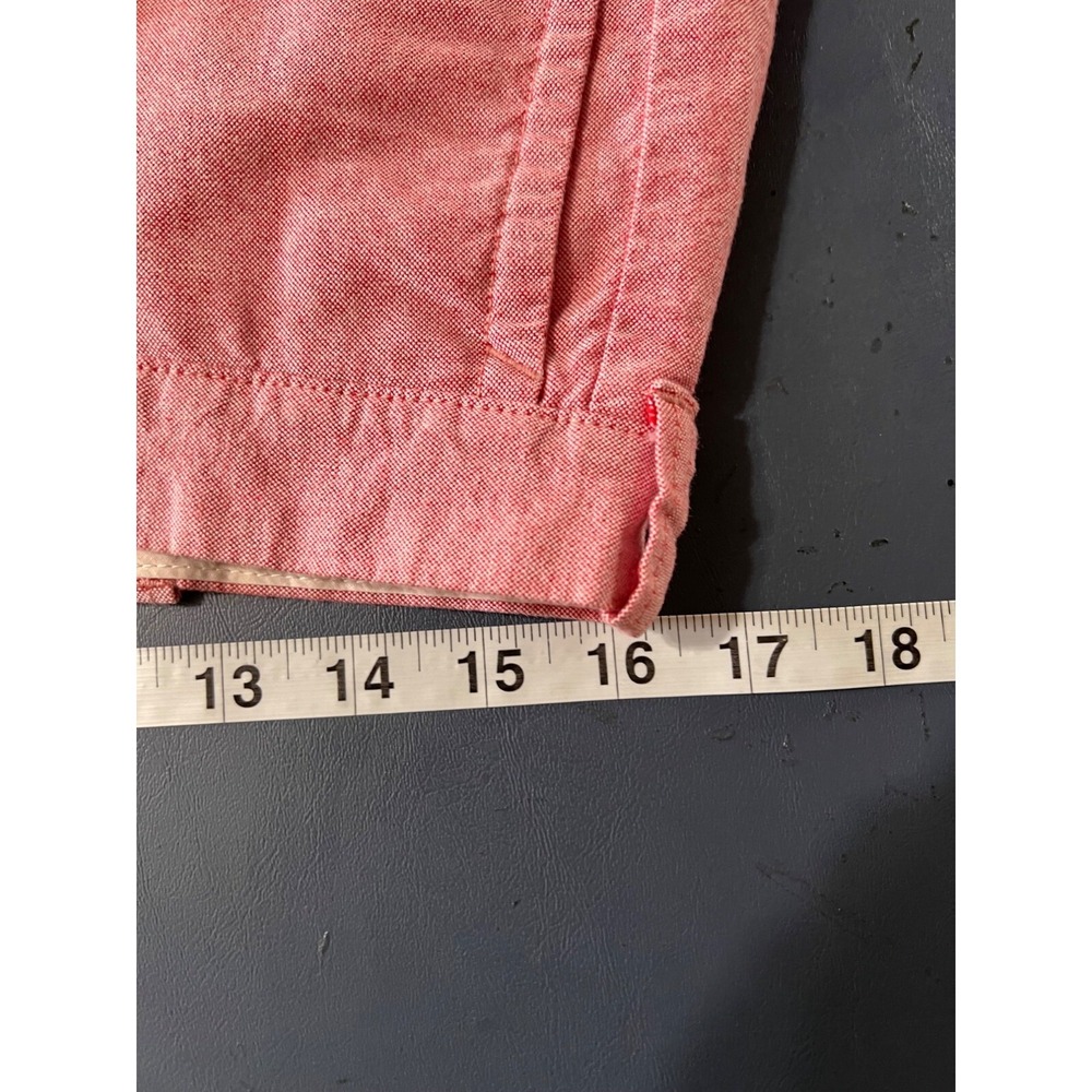 J. Crew Mens Pink Cotton Chino Shorts Sz 33 Beach Vacation resort - Picture 9 of 13